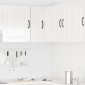 vidaXL Γωνιακό ντουλάπι τοίχου κουζίνας "Kalmar" High Gloss White