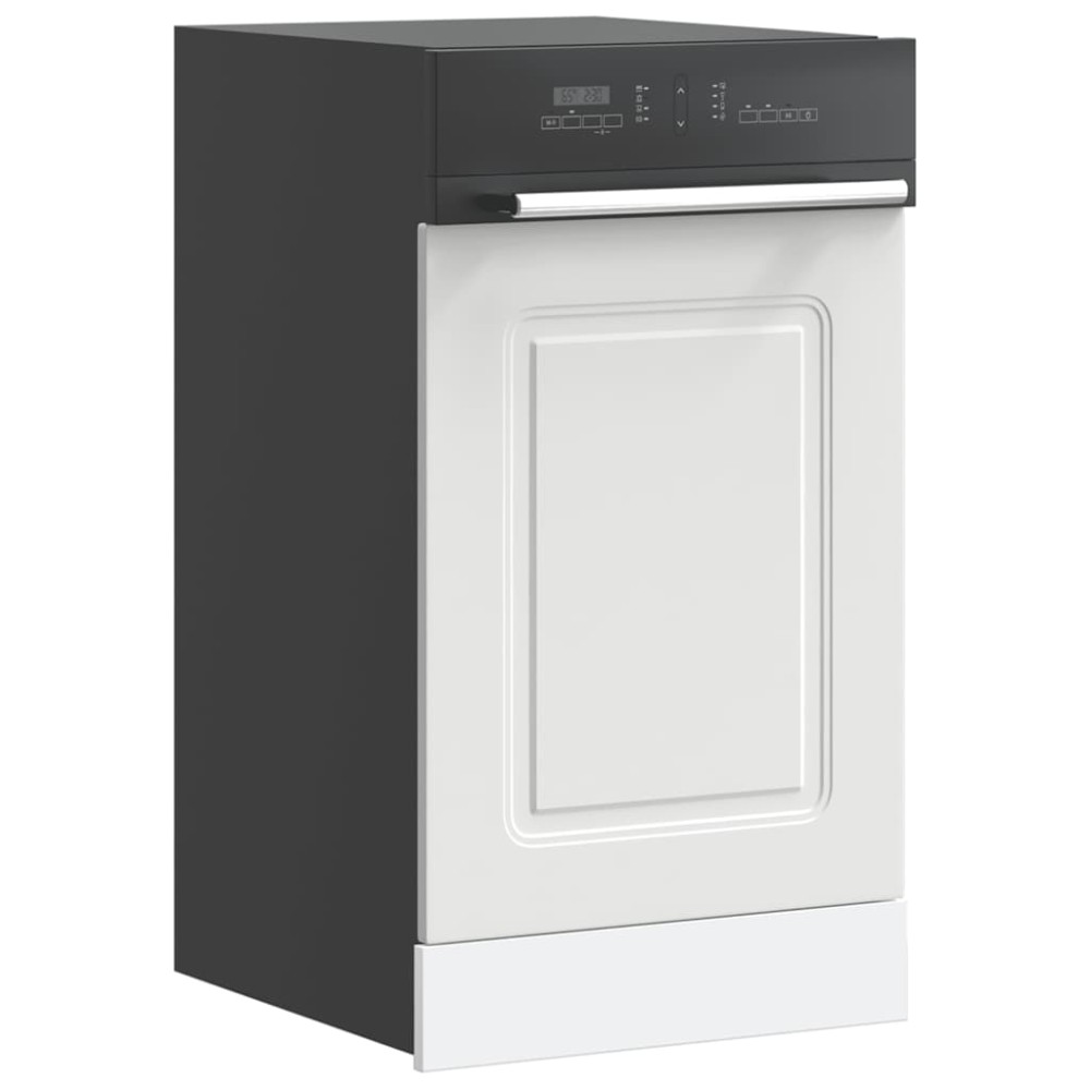 vidaXL Πίνακας πλυντηρίου πιάτων Kalmar Λευκό 45x1,5x57 εκ.