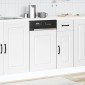 vidaXL Πίνακας πλυντηρίου πιάτων Kalmar Λευκό 45x1,5x57 εκ.