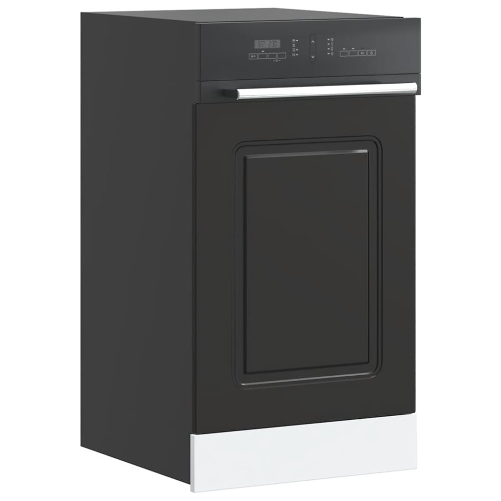 vidaXL Πίνακας πλυντηρίου πιάτων Kalmar Μαύρο 45x1,5x57 εκ.