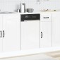 vidaXL Πίνακας πλυντηρίου πιάτων Kalmar Γυαλιστερό Λευκό 45x1,5x57εκ.