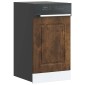 vidaXL Πίνακας πλυντηρίου πιάτων Kalmar 45x1,5x57 εκ. Καπνιστή βελανιδιά