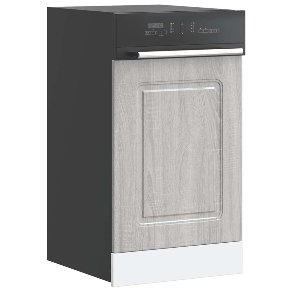 vidaXL Πίνακας πλυντηρίου πιάτων Kalmar Γκρι Sonoma 45x1,5x57 εκ.
