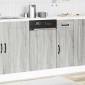 vidaXL Πίνακας πλυντηρίου πιάτων Kalmar Γκρι Sonoma 45x1,5x57 εκ.