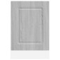 vidaXL Πίνακας πλυντηρίου πιάτων Kalmar Γκρι Sonoma 45x1,5x57 εκ.