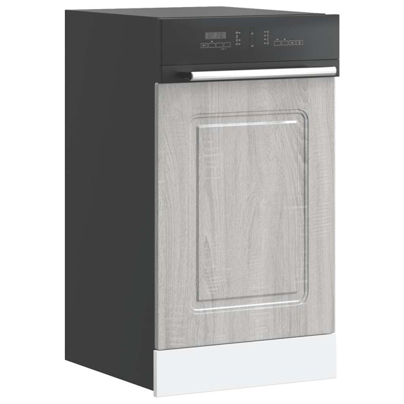 vidaXL Πίνακας πλυντηρίου πιάτων Kalmar Γκρι Sonoma 45x1,5x57 εκ.
