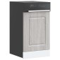 vidaXL Πίνακας πλυντηρίου πιάτων Kalmar Γκρι Sonoma 45x1,5x57 εκ.