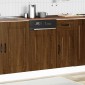 vidaXL Πίνακας πλυντηρίου πιάτων Kalmar Καφέ Δρυς 45x1,5x57 εκ.