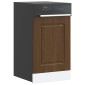 vidaXL Πίνακας πλυντηρίου πιάτων Kalmar Καφέ Δρυς 45x1,5x57 εκ.