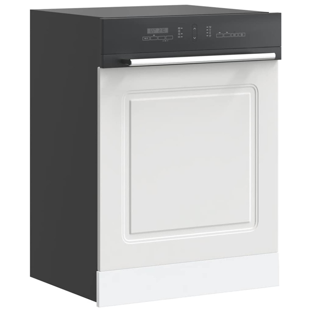 vidaXL Πίνακας πλυντηρίου πιάτων Kalmar Λευκό 60x1,5x57 εκ.