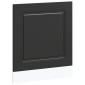 vidaXL Πίνακας πλυντηρίου πιάτων Kalmar Μαύρο 60x1,5x57 εκ.