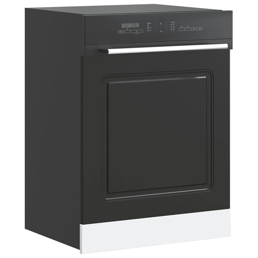 vidaXL Πίνακας πλυντηρίου πιάτων Kalmar Μαύρο 60x1,5x57 εκ.