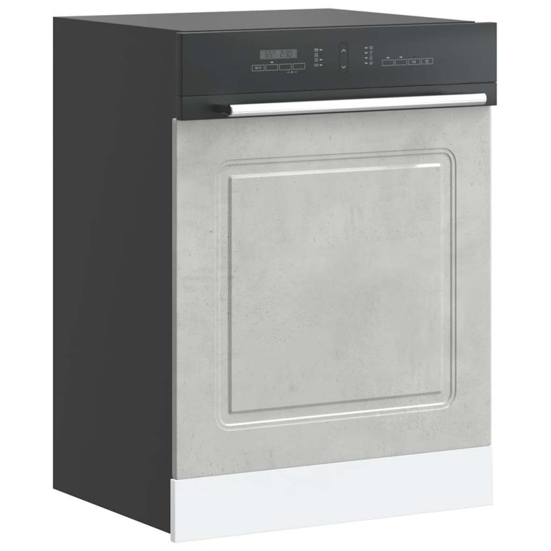 vidaXL Πίνακας πλυντηρίου πιάτων Kalmar Concrete Grey 60x1,5x57 εκ.