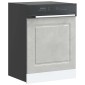 vidaXL Πίνακας πλυντηρίου πιάτων Kalmar Concrete Grey 60x1,5x57 εκ.