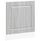 vidaXL Πίνακας πλυντηρίου πιάτων Kalmar Γκρι Sonoma 60x1,5x57 εκ.
