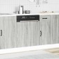vidaXL Πίνακας πλυντηρίου πιάτων Kalmar Γκρι Sonoma 60x1,5x57 εκ.