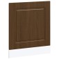 vidaXL Πίνακας πλυντηρίου πιάτων Kalmar Καφέ Δρυς 60x1,5x57 εκ.