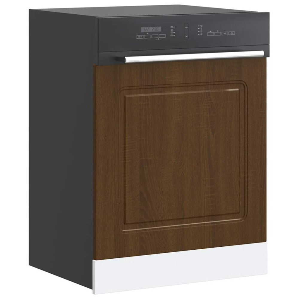vidaXL Πίνακας πλυντηρίου πιάτων Kalmar Καφέ Δρυς 60x1,5x57 εκ.