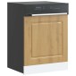 vidaXL Πίνακας πλυντηρίου πιάτων Kalmar Artisan Δρυς 60x1,5x57 εκ.