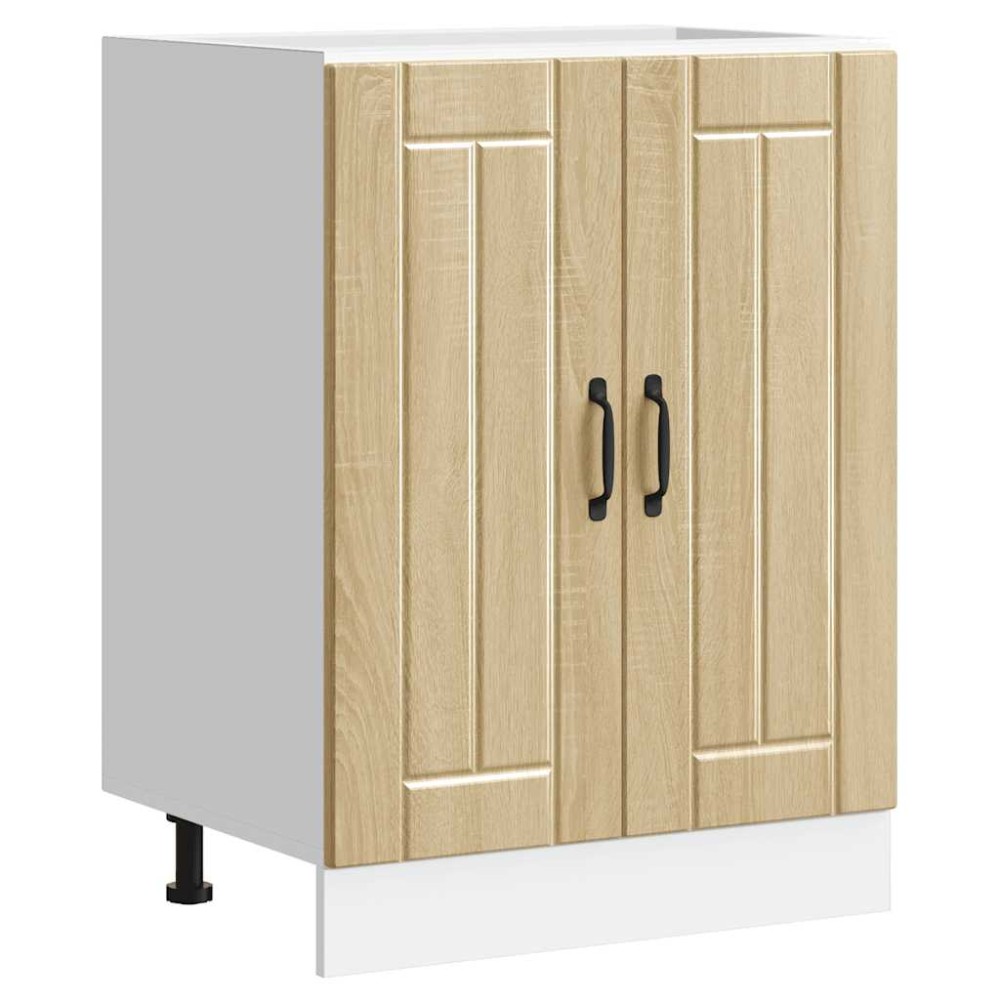 vidaXL Ντουλάπι βάσης νεροχύτη "Lucca" Sonoma Oak Engineered Wood
