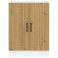 vidaXL Ντουλάπι βάσης νεροχύτη "Lucca" Artisan Oak Engineered Wood