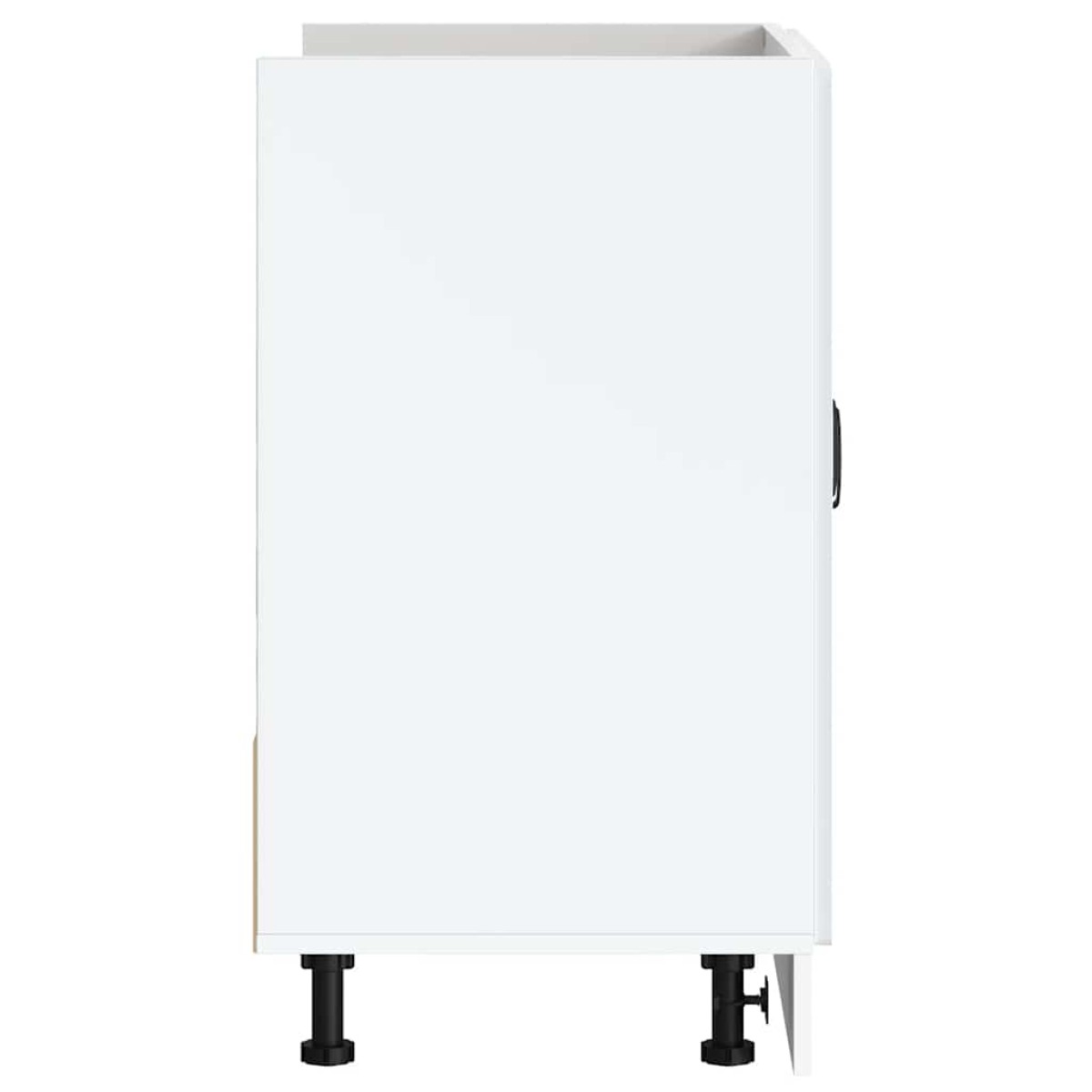 vidaXL Ντουλάπι βάσης νεροχύτη "Lucca" High Gloss White