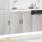 vidaXL Ντουλάπι βάσης νεροχύτη "Lucca" Γκρι Sonoma Κατασκευασμένο ξύλο