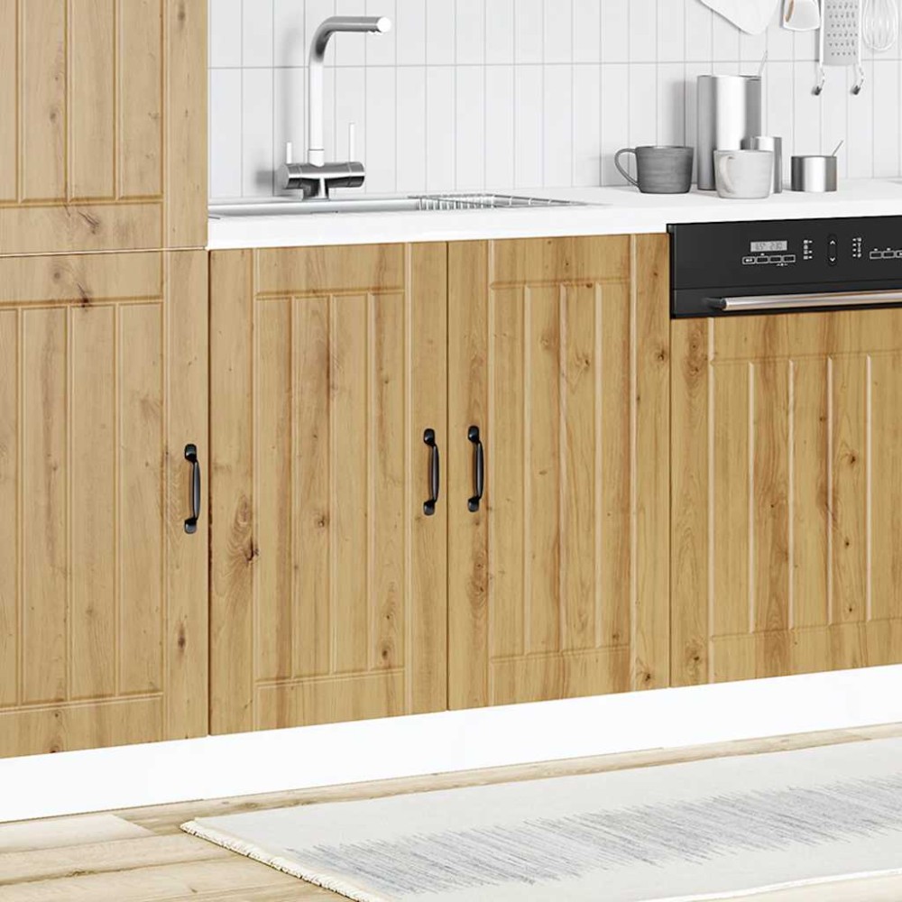 vidaXL Ντουλάπι βάσης νεροχύτη "Lucca" Artisan Oak Engineered Wood