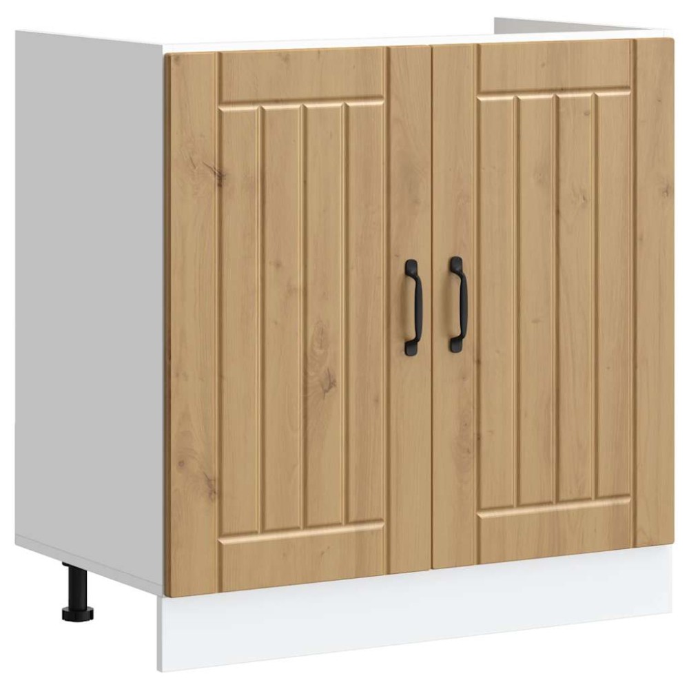 vidaXL Ντουλάπι βάσης νεροχύτη "Lucca" Artisan Oak Engineered Wood