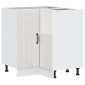 vidaXL Γωνιακό ντουλάπι βάσης κουζίνας "Lucca" High Gloss White