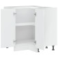 vidaXL Γωνιακό ντουλάπι βάσης κουζίνας "Lucca" High Gloss White