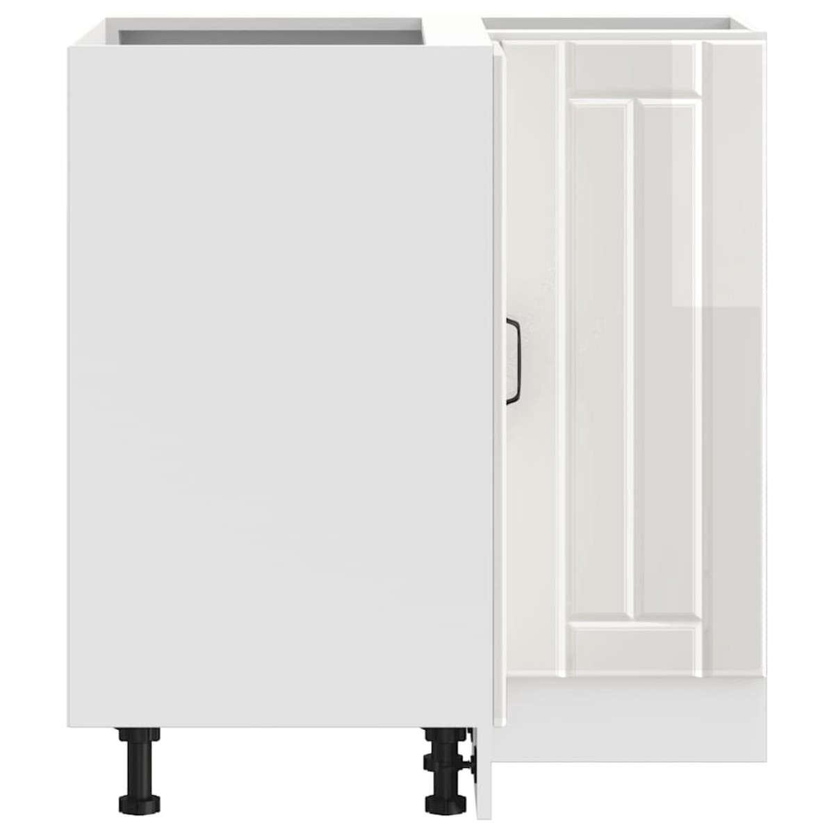 vidaXL Γωνιακό ντουλάπι βάσης κουζίνας "Lucca" High Gloss White