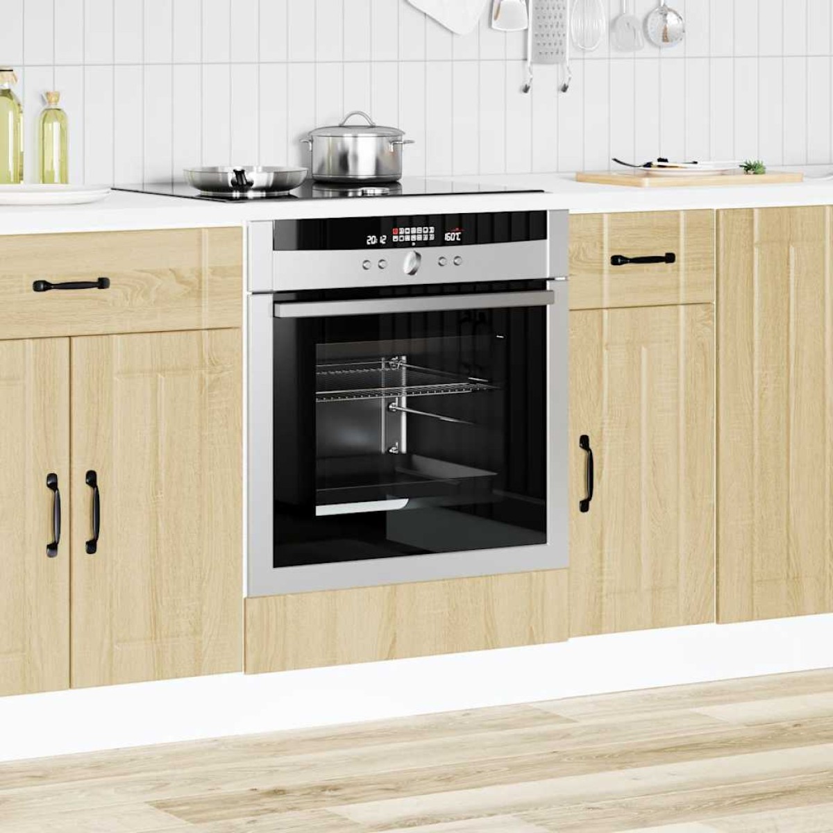 ντουλάπι φούρνου vidaXL "Lucca" Sonoma Oak Engineered Wood