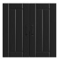 vidaXL Ντουλάπι τοίχου κουζίνας "Lucca" Μαύρο κατασκευασμένο ξύλο