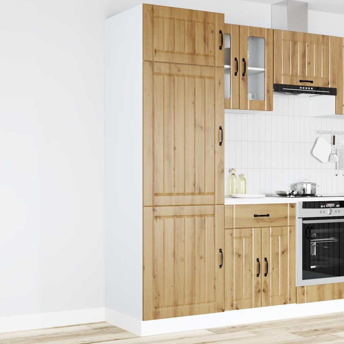 vidaXL Ντουλάπι κουζίνας "Lucca" Artisan Oak Engineered Wood