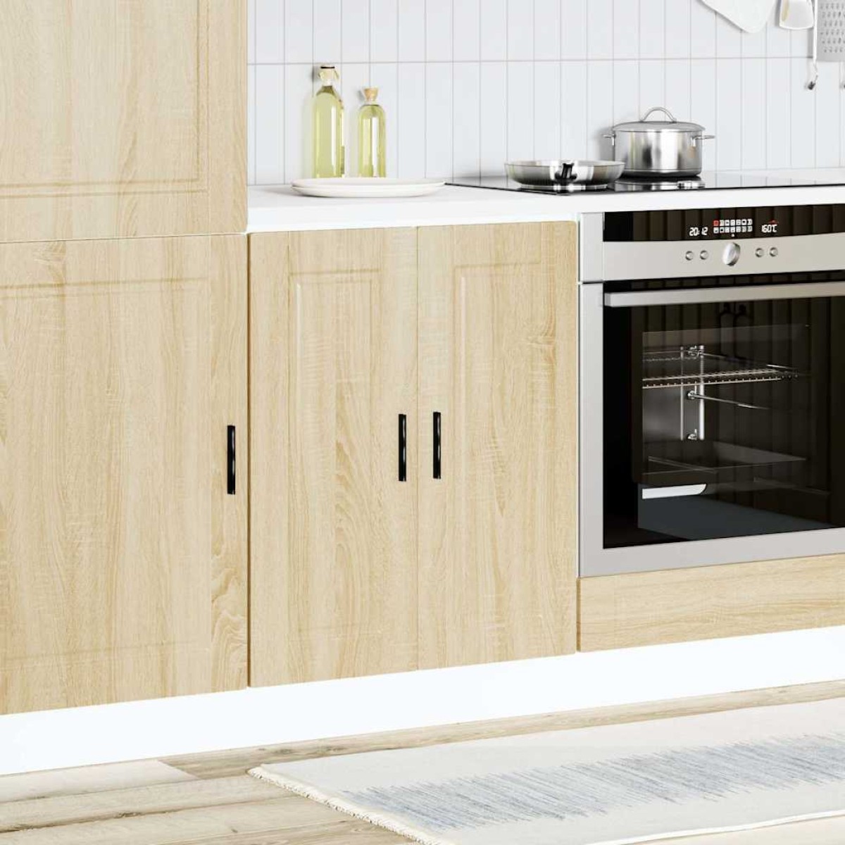 vidaXL ντουλάπι βάσης κουζίνας Porto Δρυς sonoma κατασκευασμένο ξύλο