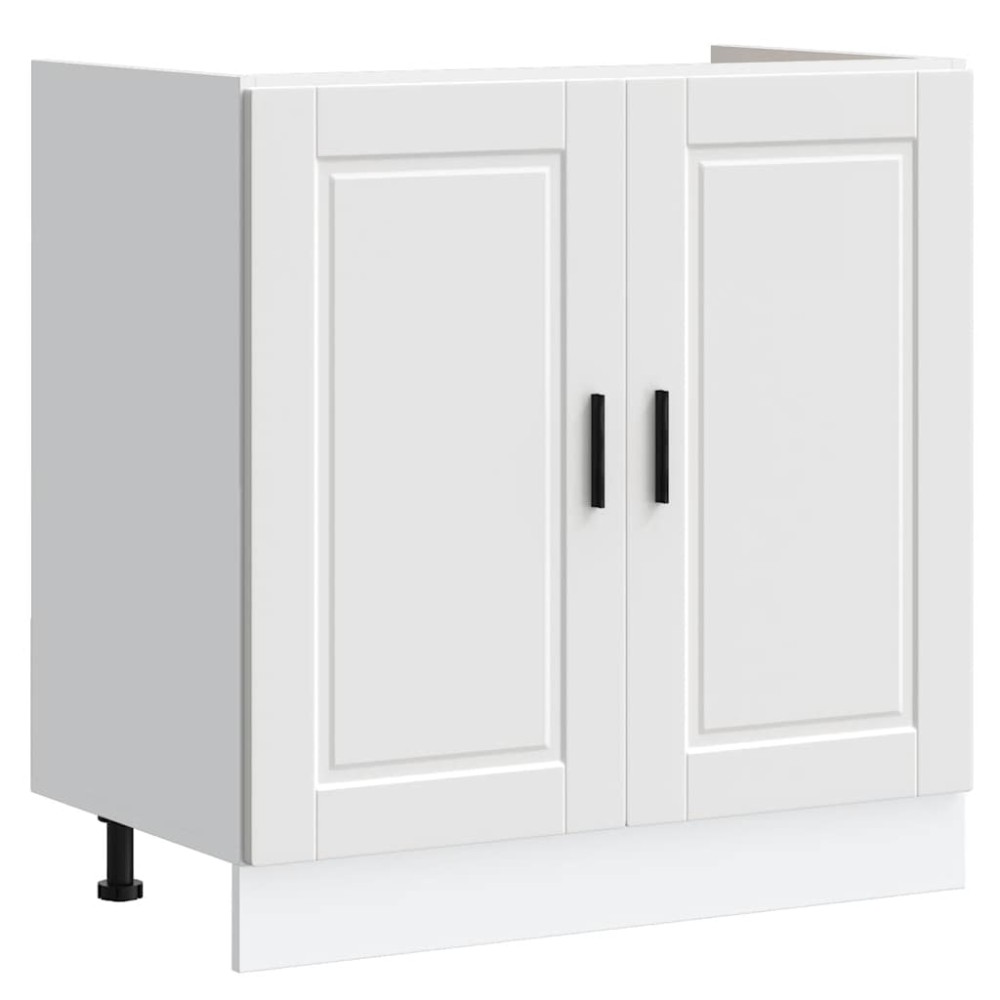 vidaXL Ντουλάπι βάσης νεροχύτη Porto Λευκό 80x46x81,5 cm