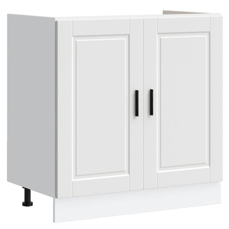 vidaXL Ντουλάπι βάσης νεροχύτη Porto Λευκό 80x46x81,5 cm