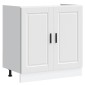 vidaXL Ντουλάπι βάσης νεροχύτη Porto Λευκό 80x46x81,5 cm