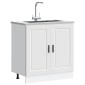 vidaXL Ντουλάπι βάσης νεροχύτη Porto Λευκό 80x46x81,5 cm
