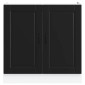 vidaXL Ντουλάπι βάσης νεροχύτη Porto Μαύρο 80x46x81,5 cm