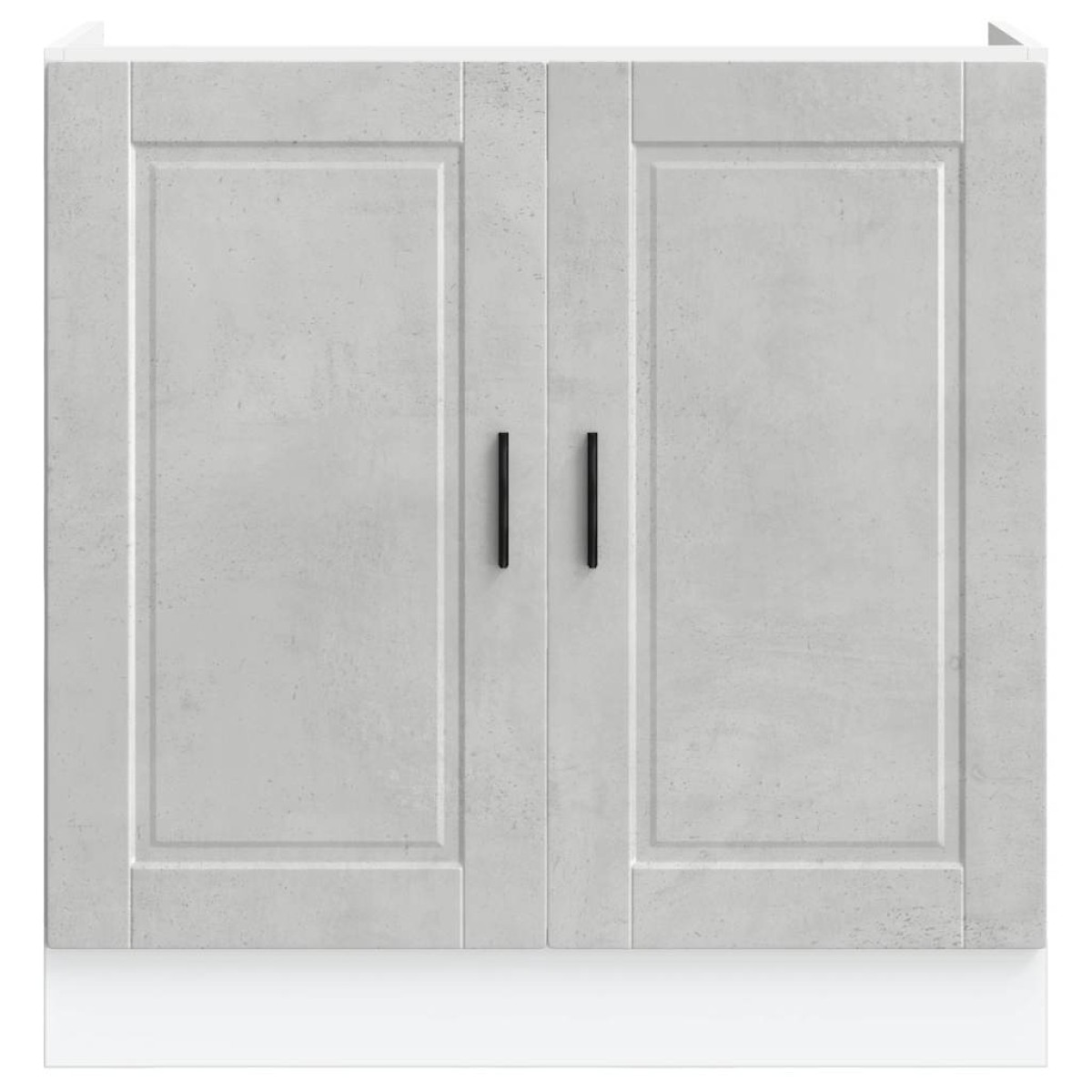 vidaXL Ντουλάπι βάσης νεροχύτη Porto Γκρι μπετόν 80x46x81,5 cm