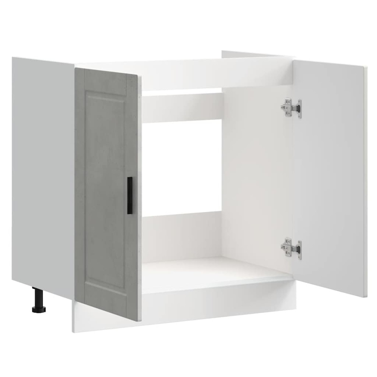 vidaXL Ντουλάπι βάσης νεροχύτη Porto Γκρι μπετόν 80x46x81,5 cm