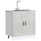 vidaXL Ντουλάπι βάσης νεροχύτη Porto Γκρι μπετόν 80x46x81,5 cm