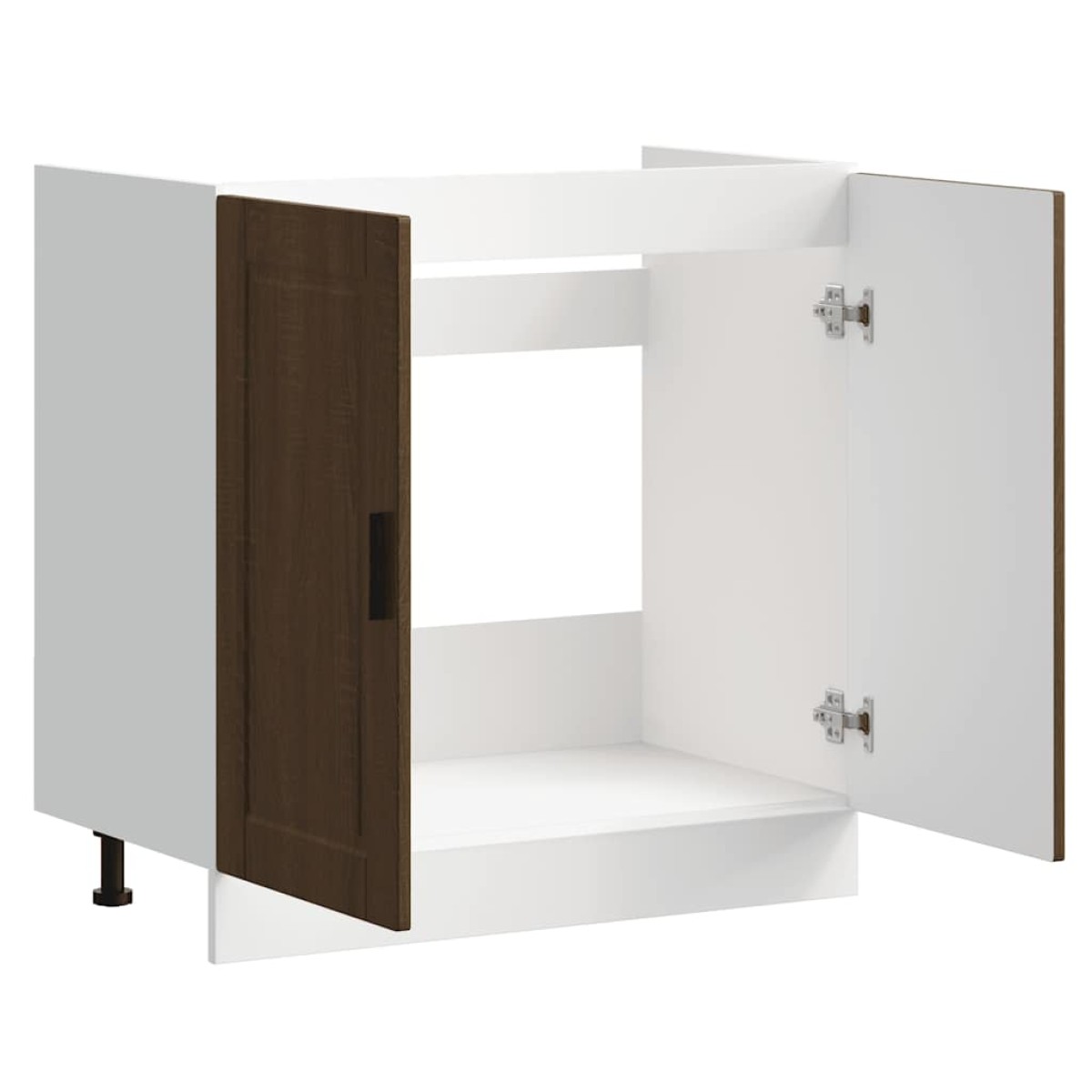 vidaXL Ντουλάπι βάσης νεροχύτη Porto Καφέ Δρυς 80x46x81,5 cm