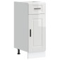 vidaXL ντουλάπι βάσης κουζίνας Porto Λευκό Υψηλής στιλπνότητας