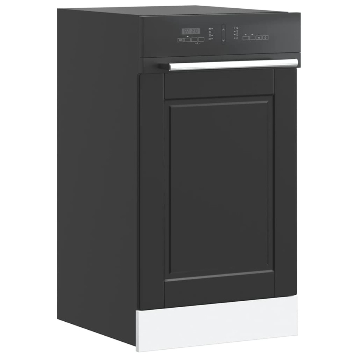 vidaXL Πίνακας πλυντηρίου πιάτων Porto Μαύρο 45x1,5x57 εκ.