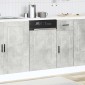vidaXL Πίνακας πλυντηρίου πιάτων Porto Μπετόν Γκρι 45x1,5x57 εκ.