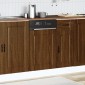 vidaXL Πίνακας πλυντηρίου πιάτων Porto Δρυς καφέ 45x1,5x57 εκ.