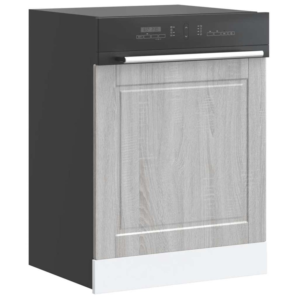 vidaXL Πίνακας πλυντηρίου πιάτων Porto Γκρι Sonoma 60x1,5x57 εκ.